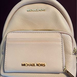 Michael Kors Light Pink Mini Backpack 